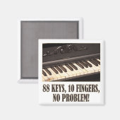 Aimant 88 Touches, 10 Doigts, Pas De Problème ! (Recto/Verso)