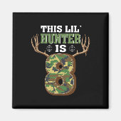 Aimant 8 Anniversaire Chasse Cerf 8 Anniversaire Chasseur (Devant)