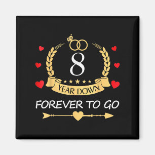 Aimant 8 Ans À Partir Pour Toujours Couple 8E Mariage Ann