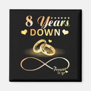 Aimant 8 Ans À Partir Pour Toujours Couple 8E Mariage Ann