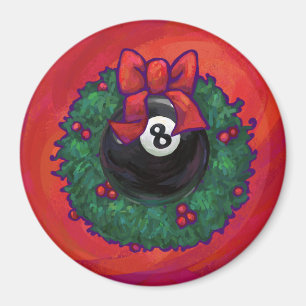 Aimant 8 Balle Noël Roue