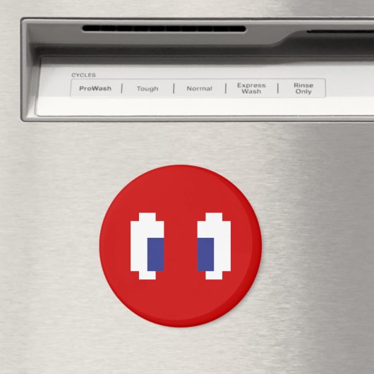 Aimant 8 bits Pixel Manga Eyes (In Situ (Lave-vaisselle))