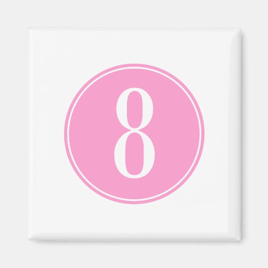 Aimant #8 Cercle rose (Devant)