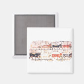 Aimant 8 vaches (Recto/Verso)