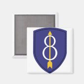 Aimant 8e division d'infanterie (Recto/Verso)