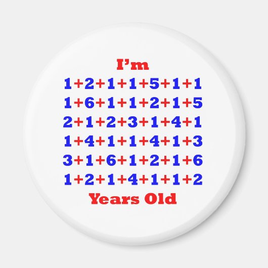 Aimant 90 ans ! (Devant)