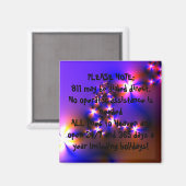 Aimant 911 URGENCE Inspirationnelle Citation chrétienne A (Recto/Verso)