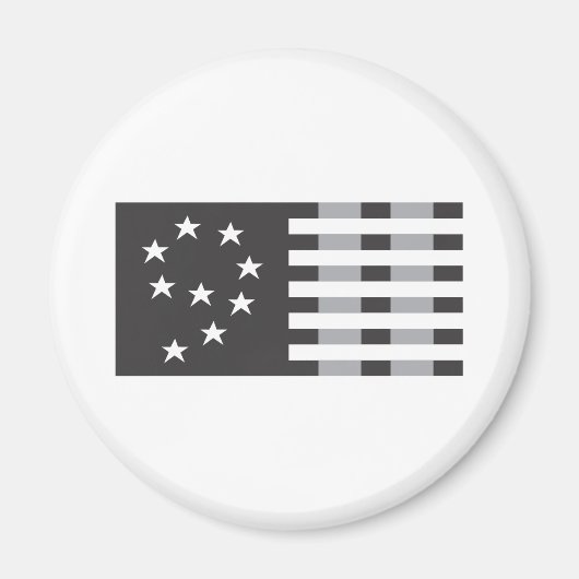 Aimant 9-11 Logo commémoratif noir et blanc (Devant)