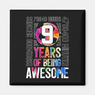 Aimant 9 Ans De Foot Incroyable 9ème Anniversaire
