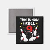 Aimant 9 Year Old Bowling This (Recto/Verso)