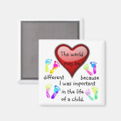 Aimant A0001.I Était important dans la vie.Magnet.3 (Recto/Verso)