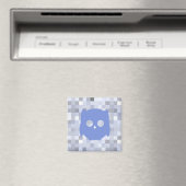 Aimant à 2 pouces de la Chouette bleue (In Situ (Lave-vaisselle))