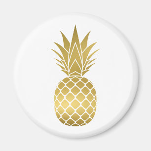 Aimant à ananas en or Faux