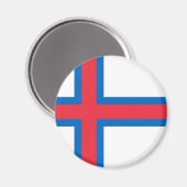 Aimant A bas prix ! Drapeau des îles Féroé (Recto/Verso)