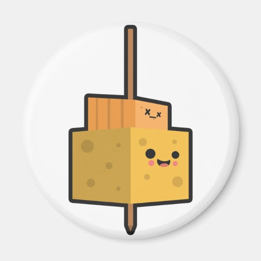 Aimant à bâtonnet de fromage de fête (Devant)