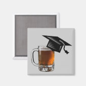Aimant à bière de la casquette de graduation (Recto/Verso)