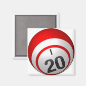 Aimant à bille de 20 bingo (Recto/Verso)