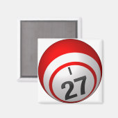 Aimant à bille de 27 bingo (Recto/Verso)