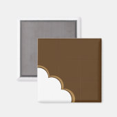 Aimant à bille de chocolat (Recto/Verso)