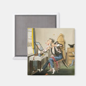 Aimant A Blunt Razor, pub. par Hunt, 1827 (etchin coloré) (Recto/Verso)