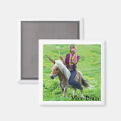 Aimant à boisson Unicorne (Recto/Verso)