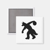 Aimant à bosse de canine anthropomorphique noir 00 (Recto/Verso)