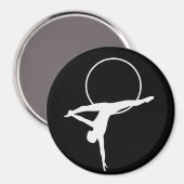 Aimant à boucle aérienne - noir et blanc (Recto/Verso)