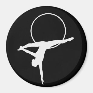 Aimant à boucle aérienne - noir et blanc