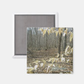 Aimant à bouleau d'hiver (Recto/Verso)