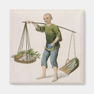 Aimant A Boy with Vegetables, plate 54 from 'The Costumes