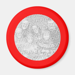 Aimant à cadre rouge