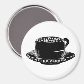 Aimant à café vintage (Recto/Verso)