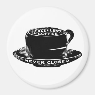 Aimant à café vintage