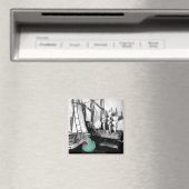 Aimant à canard en caoutchouc "Down by the Seaside (In Situ (Lave-vaisselle))