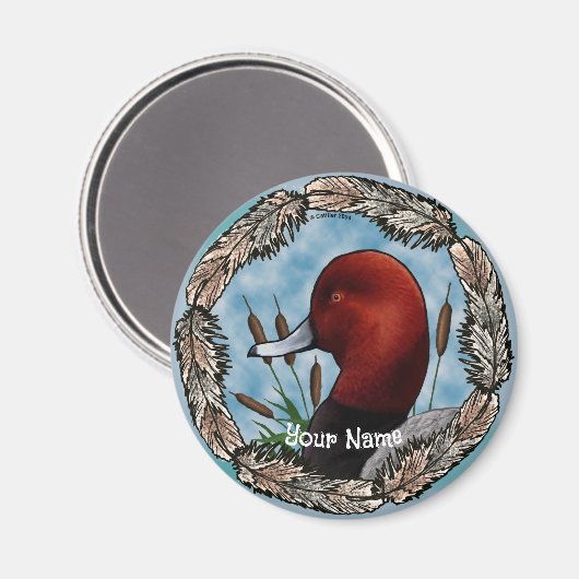 Aimant à canard rouge (Recto/Verso)