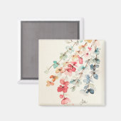 Aimant à cascade florale (Recto/Verso)