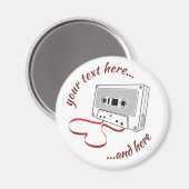 Aimant à cassette audio (Recto/Verso)