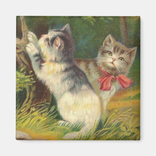 Aimant à chaton vintage (Devant)