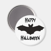 Aimant à chaume noir d'Halloween (Recto/Verso)