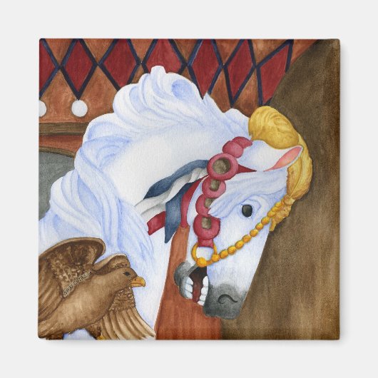 Aimant à cheval de carrousel (Devant)