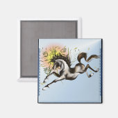 Aimant à cheval de course (Recto/Verso)