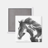 Aimant à cheval de peinture (Recto/Verso)