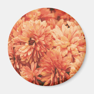 Aimant à chrysanthème orange