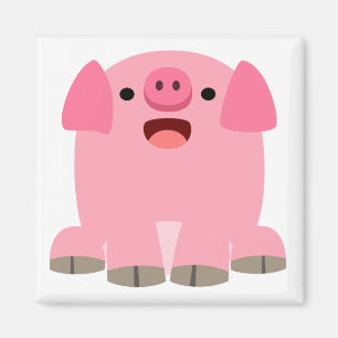 Aimant à cochon de dessin mignon