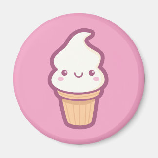 Aimant à cône de crème glacée Kawaii