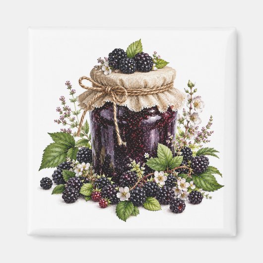 Aimant à confiture de mûre   (Devant)