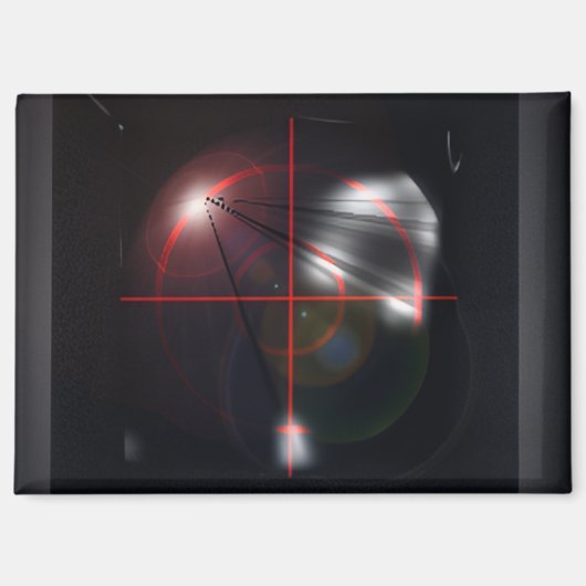 Aimant à croix noire rouge (Recto)