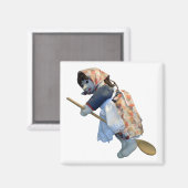 Aimant à cuillère à sorcière de cuisine (Recto/Verso)