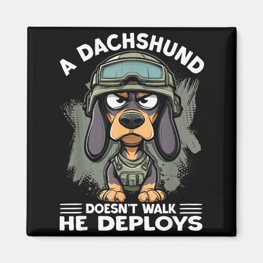 Aimant A Dachshund Doesn’t Walk He Deploys _ Wiener Dog (Devant)