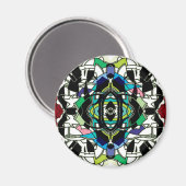 Aimant à damiers (Recto/Verso)